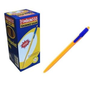 Mikro Tükenmez Kalem Mavi 33 BallPen Adet