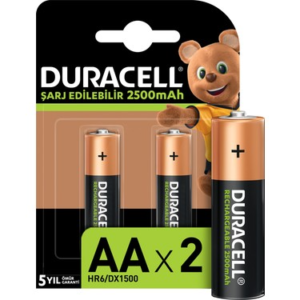 Duracell  Kalem Pil AA Recharge 2 li Paket