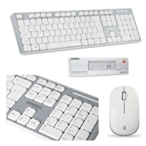 Everest Kablosuz Q Multimedia Klavye Beyaz Gri Mouse Set KM6063